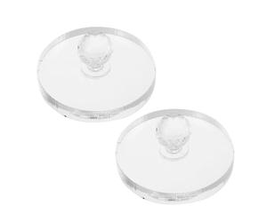 Didiseaon Kit de 2 Tampons Cosmétiques en Plastique 57 CM pour Fard à Paupières Blush Sourcils et Highlighter - Outil de Presse Compact pour Restauration et Application Précise -