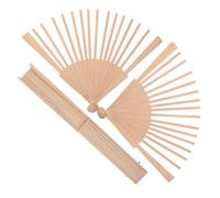 Didiseaon Kit de 3 Cadres D’Éventails Pliants en Bois Brut 23 CM 16 Baleines Vierges Cadre Soi-Même pour Mariage Fêtes et Loisirs Créatifs Fournitures Artisanales Polyvalentes