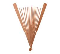 Didiseaon Kit de Fabrication D'éventails en Bambou Style Japonerie, Cadre Pliable Portable et Compact pour Éventail à Main Diy, Look Naturel et Élégant