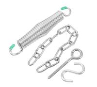 Didiseaon Kit de Fixation pour Hamac Galvanisé avec Ressorts Robustes et Anneaux Rotatifs à Accessoires Durables pour Balançoires Extérieures et Chaises Suspendues Support Polyvalent pour