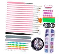 Didiseaon Kit De Pinceaux Pour Nail Art Pour Femmes Lime À Stylo De Manucure Brosse De Forage Pour Femmes