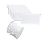 Didiseaon Kit de Plaques de Lestage en Plastique Blanc Accessoires Solide pour Prolonger la Durée de Vie pour Stores Verticaux pour Bureau à Domicile