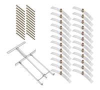 Didiseaon Kit de Réparation 25 Pièces pour Boîtiers D’Encastrement Type 86 - Outil de Fixation de Vis Tiges de Support Réparation de Prises Électriques Desserrées et Boîtes de Jonction