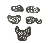 Didiseaon Kit de Tatouages Capillaires 25 Pièces Pochoirs Semi-permanents pour Cheveux et Peau, Ensemble Créatif Imperméable pour Événements Festifs et Occasions Spéciales