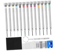 Didiseaon Kit D'outils De Réparation Montres Et Lunettes, Mini Tournevis en Acier Robuste, 16 Pièces, pour Horlogers Professionnels, Outils Polyvalents De Précision, Usage Bijouterie Et Montre