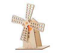 Didiseaon Kit Éolienne Bois DIY avec Transmission par Rouages Modèle Rotatif pour Garçon Fille Jeu Éducatif Stem de Construction Manuelle