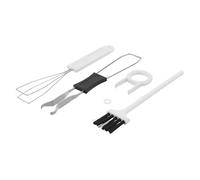 Didiseaon Kit Extracteur de Touches pour Clavier Mécanique Blanc 5 Pièces avec Outils Métalliques et Brosse de Nettoyage, Extracteur de Commutateurs pour Entretien et Réparation de Claviers