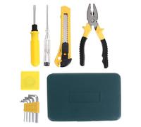 Didiseaon Kit Outils Manuel Multifonction pour Réparation Maison et Voiture Mallette Portable Résistante avec Rangement Organisé Complet pour Bricolage et Entretien Domestique
