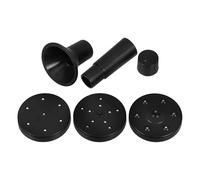 Didiseaon Kit Pompe Solaire pour Fontaine Extérieure Motifs de Pulvérisation Réglables, Matériel Abs Solide pour Petits Étangs et Aquariums de Jardin, 1 Set Noir