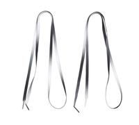 Didiseaon Lacets Plats Élastiques Noirs Dégradés 140 CM pour Baskets et Chaussures de Sport Lacets de Couleur Dégradée Résistants en Polyester Accessoires pour Chaussures et Solide