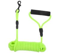 Didiseaon Laisse Nylon pour Animaux Laisse et Sécurisée pour Entraînement et Promenade Extérieur avec Distributeur de à Déchets Couleur Verte
