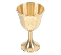 Didiseaon Laiton Massif Pentagramme Vintage pour Rituels Astrologie et Tarot Gobelet Ancien Décor Maison Ésotérique Tasse Cérémonie Wicca