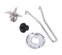 Didiseaon Lame de Mixeur en Acier Inoxydable, Kit, 8 Lames, pour Bols de 2 L, Écrou de Fixation et Outil D’installation, Accessoire pour Mixeur et Machine à Smoothie