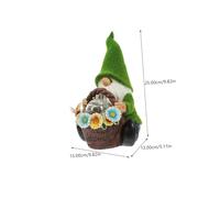 Didiseaon Lampe Solaire Décorative Nain de Jardin Résine Ornement Lumineux pour Pelouse et Bureau Décoration Extérieure Originale pour Terrasse et Patio