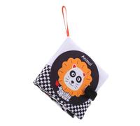 Didiseaon Livre en Tissu pour Bébé Éducatif Noir et Blanc, Molletonné Doux, Résistant la Déchirure, Jouet D’éveil Sensoriel Pliable, Développement Cognitif des Tout-petits, Présent