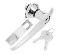 Didiseaon Loquet à Came Électrique En Métal 304 Serrure à Bouton-poussoir Pour Armoire De Distribution Et Coupe-feu Remplacement Pour Porte D'armoire Usage Industriel Et Professionnel Lot Unique