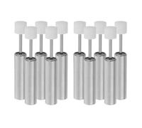 Didiseaon Lot de 10 Amortisseurs de Couvercle de Poubelle en Acier Inoxydable Piston Hydraulique à Fermeture Douce et Silencieuse Amortisseur de Remplacement pour Poubelle Cuisine et