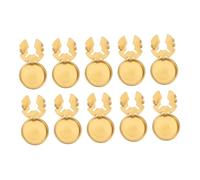 Didiseaon Lot de 10 Boutons Décoratifs pour Vêtements Boutons De Manchette Clips pour Chemises pour Hommes