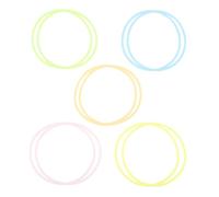 Didiseaon Lot de 10 Bracelets en Silicone Élastiques pour Fête Rétro, Accessoires Polyvalents et Colorés Adaptés à Chacun, Matière Souple et Extensible
