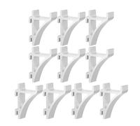Didiseaon Lot de 10 Clips en Aluminium pour Étagère de Congélateur Support Robuste à Queue d'aronde Incurvée Fixation pour Étagère de Réfrigérateur Installation Facile Compatible