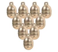 Didiseaon Lot de 10 Clochettes en Laiton pour Colliers D’Animaux Petite Taille Clochettes Décoratives Multifonctions pour Collier de Chien et Chat Son Clair pour Usage Quotidien et