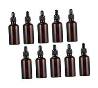 Didiseaon Lot De 10 Flacons Distributeurs En Verre Foncé De 15 Ml Flacons Compte-gouttes Pour Distribution Dhuile Flacons De Stockage Rechargeables Pour Parfum De Voyage
