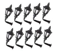 Didiseaon Lot de 10 Mini Appliques Murales 1:150, Éclairage Décoratif Miniature, Lampe Simulation, Couleur Jaune Chaud, pour Décor De Table Sable Et Maisons De Poupée