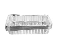 Didiseaon Lot de 10 Moules en Papier Aluminium Épais pour Barbecue, Capacité 2350ml, Résistants à Haute Température, pour Poissons et Écrevisses Lors de Grandes Réunions