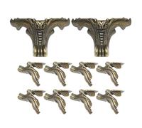 Didiseaon Lot de 10 Pieds de boîte Antiques en Forme de Chauve-Souris,