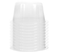 Didiseaon Lot de 10 Porte-casquettes en Plastique pour Casquettes Baseball 56-58 Cm, Support Intérieur pour Fixation et Gain de Place à Domicile