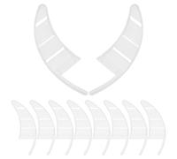 Didiseaon Lot de 10 Protège-Lames pour Hachoir à Viande Manchons Blancs Anti-Rayures en Plastique Léger Étuis de Protection Complets pour Couteaux Cuisine Accessoires Sécurisés pour Outils