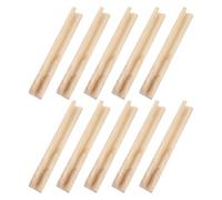 Didiseaon Lot de 10 Supports à Dominos en Bois 17 CM Base Porte-Accessoires de Jeu Multifonctionnelle Présentoir à Dominos et Porte-Tuiles pour Jeux de Société et Parties Familiales