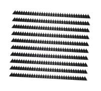 Didiseaon Lot de 10 Tapis Anti-épines pour Chats Extérieur, Barrière Plastique Noire 30 Cm, Protection Jardin et Pelouse, Solide Oiseaux et Pigeons