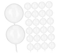 Didiseaon Lot de 100 Ballons Bobo Transparents 20 CM pour Fête Mariage Événements Élasticité Forte Décorations de Fête Ballons à Bulles