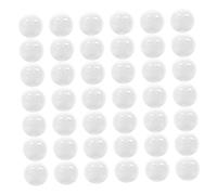 Didiseaon Lot De 100 Boules Creuses Pour Hochet Pour Bébé Marionnette Hochet Pour Animal De Compagnie Blanc