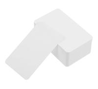 Didiseaon Lot de 100 Cartes Blanches Épaisses en Papier Couché, Format Poker, Adaptées pour Écrire, Dessiner ou Jouer, Design Classique Confortable pour Étudiants et Écrivains