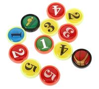 Didiseaon Lot de 12 Aimants Numérotés de Remplacement pour Tableau de Coaching Basket-Ball Accessoires Magnétiques Compacts Compatibles Planche D’Entraînement Sportif Aimants Pratiques