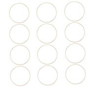 Didiseaon Lot de 12 Anneaux Ronds en Bambou pour Attrape-Rêves pour Loisirs Créatifs Fabrication D'Attrape-Rêves Cerceaux Ronds en Macramé Anneaux Ronds en Macramé pour