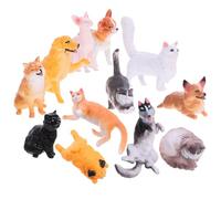 Didiseaon Lot de 12 Figurines d'animaux Réalistes Chien et Chat Miniatures, Garçon et Filles, Taille Mini, Légères et Résistantes, Jeu Éducatif et Décoration Gâteau, Jouet Apprentissage