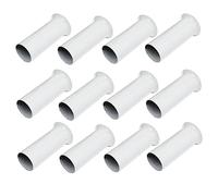 Didiseaon Lot De 12 Manchons De Protection Pour Lustre En Cristal 30x80mm En Fer Blanc, Accessoires De Base De Lampe, Compatibles Lampes à Bougie, Pour Éclairage Intérieur Et Plafonniers Décoratifs