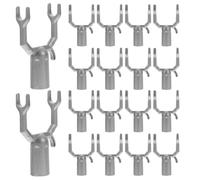 Didiseaon Lot de 15 Supports pour Branches D'arbres en Alliage D'aluminium Argenté, Solide et Réglable Jardinage Vignobles