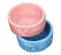 Didiseaon Lot De 2 Bols d'alimentation en Céramique Anti-Renversement pour Hamsters Et Cochons d'Inde, Petite Taille, Plats Solide pour Rongeurs Et Petits Animaux De Compagnie