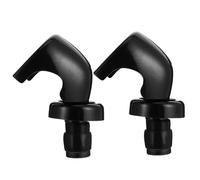 Didiseaon Lot de 2 Bouchons de Vin en Silicone et Acrylique Joint Hermétique pour Conservation Bouteille, Cuisine et Bar, Étanchéité