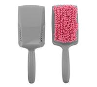 Didiseaon Lot de 2 Brosses Sèche-cheveux en Éponge Rose à Séchage Rapide, Peignes Démêlants Doux pour Cuir Chevelu Sensible, Compactes et Légères, pour Cheveux Mouillés et Voyage