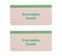 Didiseaon Lot de 2 Carnets de Poche 13 X 9 Cm Pages Blanches, Agenda Hebdomadaire Polyvalent en Papier Crème, Carnet de Travail Compact pour Organisation Professionnelle et Scolaire