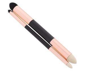 Didiseaon Lot de 2 Estompes à Double Pointe en Éponge Rose Doré, Outils D'artiste pour Croquis et Dessin, Gomme Grise Effaçable à L'eau, pour Estompage Subtil et Mélange Précis en