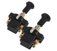 Didiseaon Lot de 2 Interrupteurs Universels à Tirette 12V/24V pour Phares de Camion Bouton de Commande Marche/Arrêt Mécanisme de Démarrage Moteur 123 Remplacement Luminaire à Interrupteur