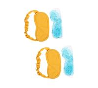 Didiseaon Lot De 2 Masques De Sommeil En Gel Amovibles Pour Les Yeux Confortables Et En Coton Pour Les Voyages À Lhôtel