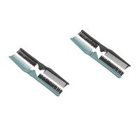 Didiseaon Lot De 2 Peignes À Cheveux Portables Brosses Pliantes À Double Usage Pour Cheveux Bouclés Et Raides Outil De Coiffure (2 Pièces X 2)