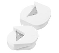 Didiseaon Lot de 2 Perforatrices D’Angle R4 Blanches Arrondisseur D’Angles pour Papier Photo Cartes Outil de Découpe Compact pour Loisirs Créatifs Scrapbooking et Travaux Manuels